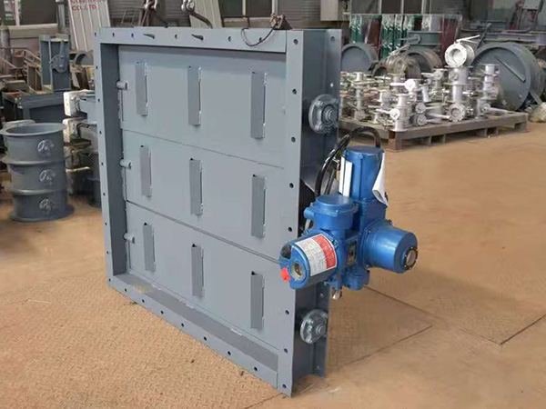 Square Electric Ventilation Butterfly Valve
